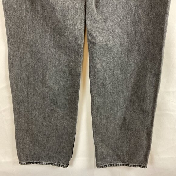Good American Good 90s Relaxed Fit Jeans 4/27 Gray Muted Black - Picture 9 of 11